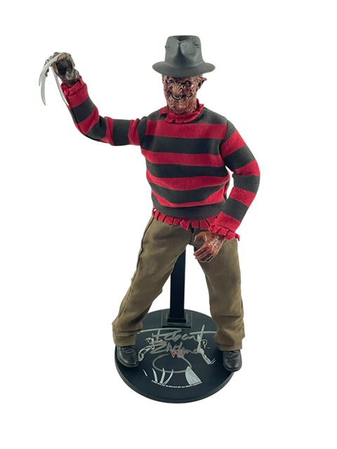 Robert Englund Signed 1/6 Sideshow Collectible Freddy Krueger Action Figure ACOA